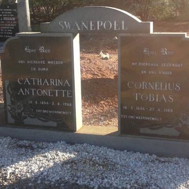 SWANEPOEL Cornelius Tobias 1894-1968 &amp; Catharina Antonette 1894-1988
