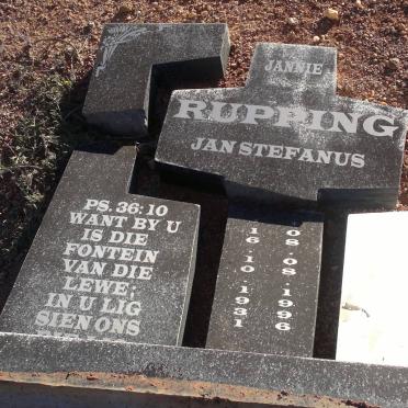 RUPPING Jan Stephanus 1931-1996