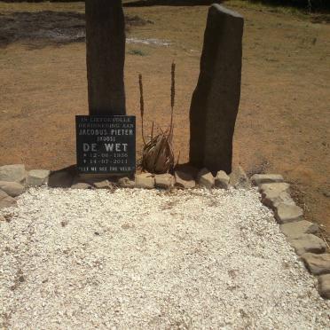 WET Jacobus Pieter, de 1936-2011