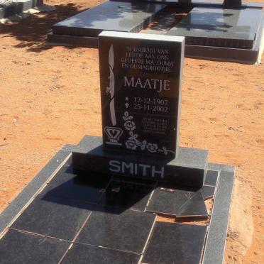 SMITH Maatje 1907-2002