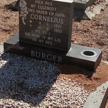 BURGER Cornelius 1921-1992