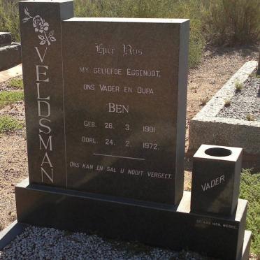 VELDSMAN Ben 1901-1972