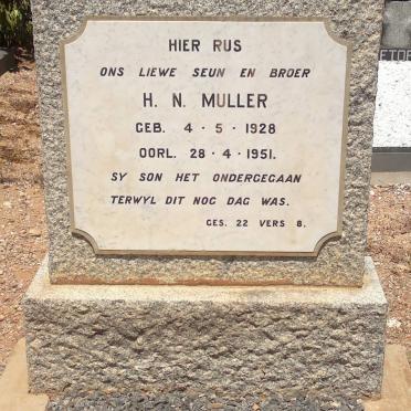 MULLER H.N. 1928-1951