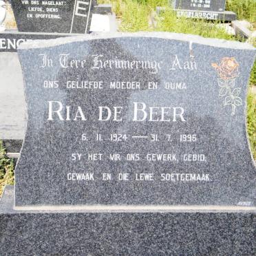 BEER Ria, de 1924-1996
