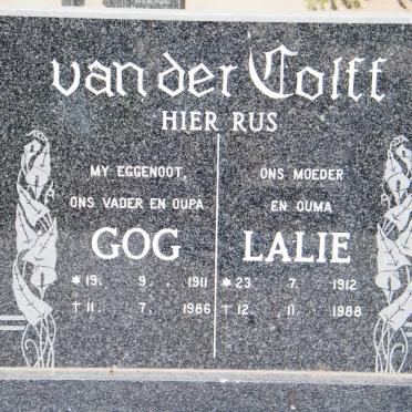 COLFF Gog, van der 1911-1986 &amp; Lalie 1912-1988