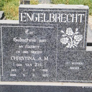 ENGELBRECHT Christina A.M. nee VAN ZYL 1891-1972