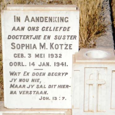 KOTZE Sophia M. 1932-1941