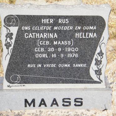 MAASS Catharina Helena nee MAASS 1900-1976