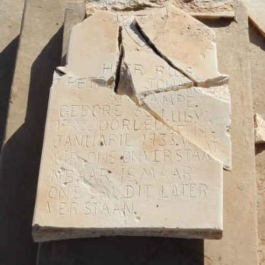 STRAMPE Petrus Johan 1923-1933