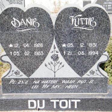 TOIT Danie, du 1926-1983 &amp; Kittie 1931-1994