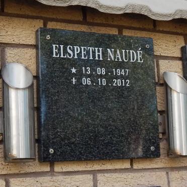 NAUDE Elspeth 1947-2012