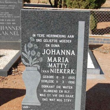 NEL Johanna Maria nee VAN NIEKERK 1905-1996