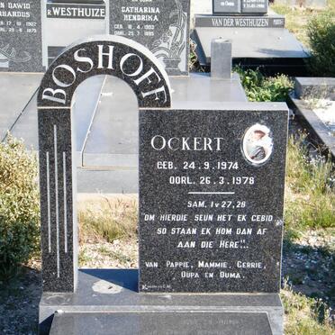 BOSHOFF Ockert 1974-1978