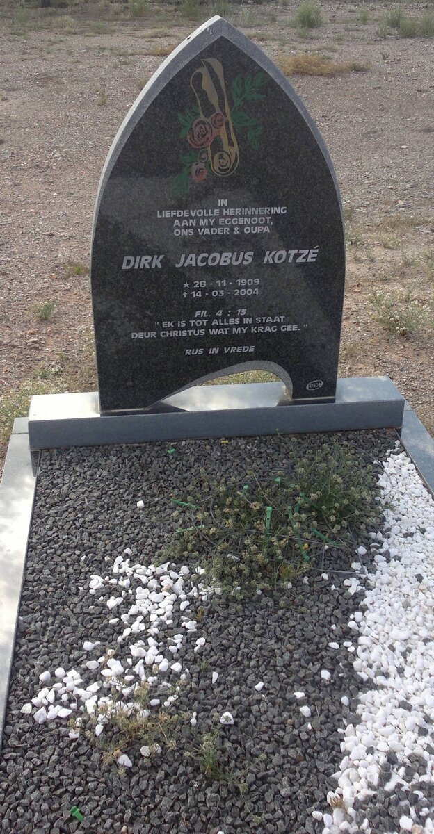 KOTZÉ Dirk Jacobus 1909-2004