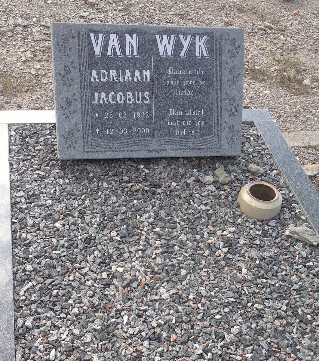WYK Adriaan Jacobus, van 1932-2009