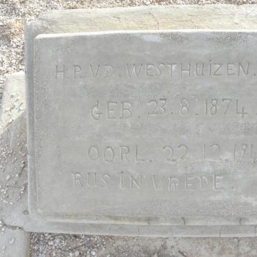 WESTHUIZEN H.P., v.d. 1874-1949