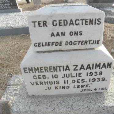 ZAAIMAN Emmerentia 1938-1939