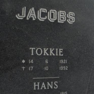 JACOBS Hans 1915-1994 &amp; Tokkie 1921-1992