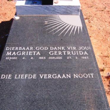 VISSER Magrieta Gertruida 1965-1987 