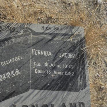 LONGLAND Gerrida Jacoba 1883-1952