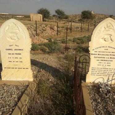 MERWE Gabriel Johannes, van der 1861-1938 &amp; Maria Magdalena Petronella Catharina OBERHOLSTER 1872-1925