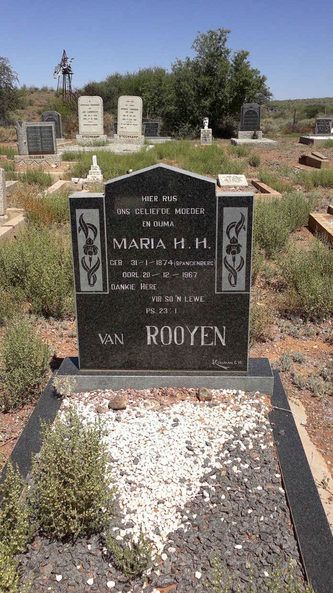 ROOYEN Maria H.H., van nee SPANGENBERG 1874-1967