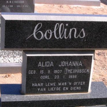 COLLINS Alida Johanna nee THEUNISSEN 1907-1988