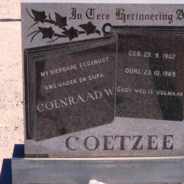 COETZEE Coeraad W. 1907-1969