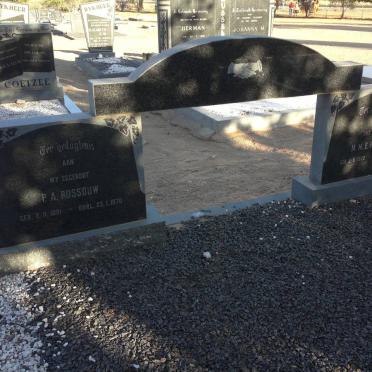 ROSSOUW P.A. 1891-1970 &amp; M.M.E. 1903-1973