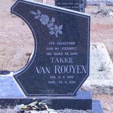 ROOYEN Izak, van 1926-1994