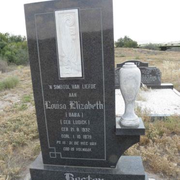 BESTER Louisa Elizabeth nee LUDICK 1932-1979