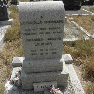 LOUW Johannes Jacobus Loubser 1921-1962