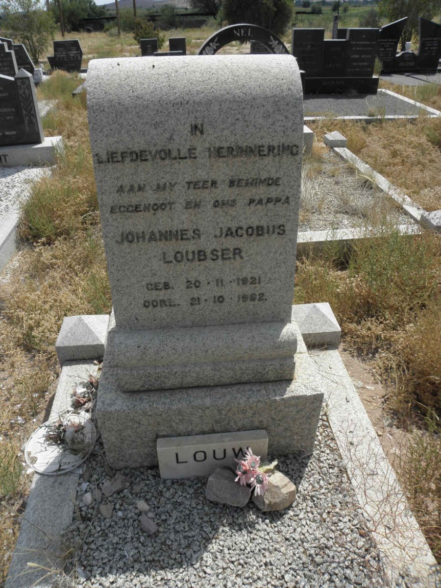 LOUW Johannes Jacobus Loubser 1921-1962