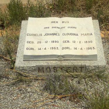 MOSTERT Cornelis Johannes 1890-1963 &amp; Gloudina Maria 1890-1963