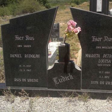 LUDICK Daniel Rudolph 1887-1967 &amp; Magrieta Petronella Louisa VISSER 1893-1972