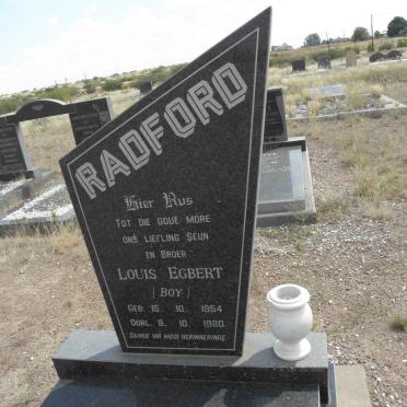 RADFORD Louis Egbert 1954-1980
