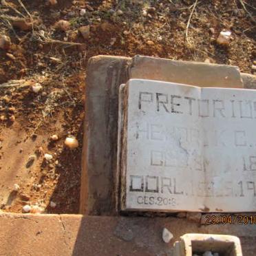 PRETORIUS Hendrik C.J. 1877-1952