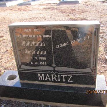 MARITZ Wilhelmina Georgina 1888-1983