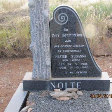 NOLTE Hester Susanna nee JACOBS 1901-1978