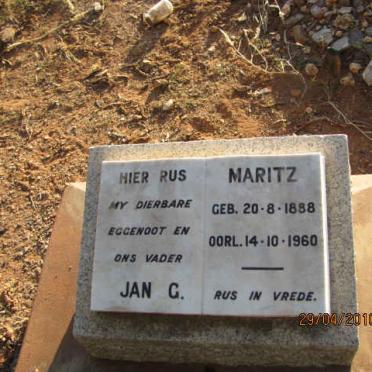 MARITZ Jan G. 1888-1960