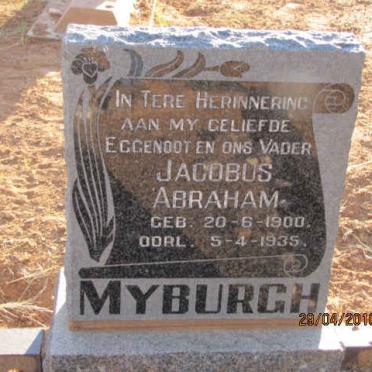 MYBURGH Jacobus Abraham 1900-1935