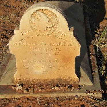 HUTTON Wilhelmina Jakoba 1932-1932