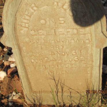 Northern Cape, GORDONIA district, Groblershoop, Saalskop, main cemetery