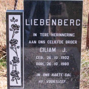 LIEBENBERG Giliam J. 1902-1980