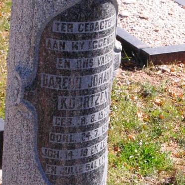 KOORTZEN  Barend Johannes 1879-1961