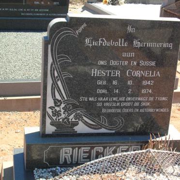 RIECKERT Hester Cornelia 1942-1974