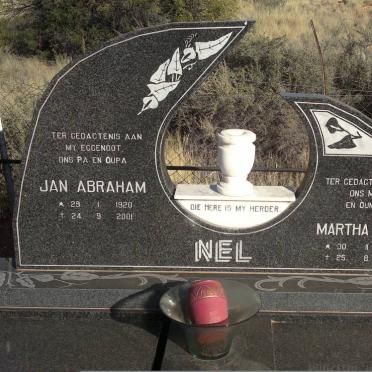 NEL Jan Abraham 1920-2001 &amp; Martha M.C. 1924-2006