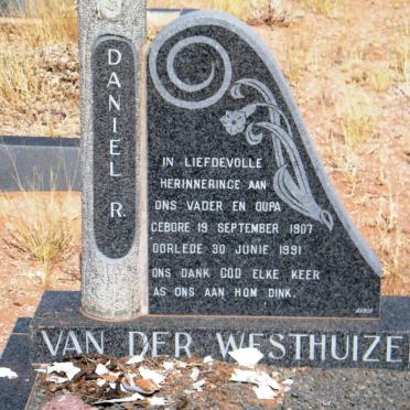 WESTHUIZEN Daniel R., van der 1907-1991