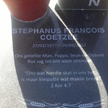 COETZEE Stephanus Francois 1977-2012