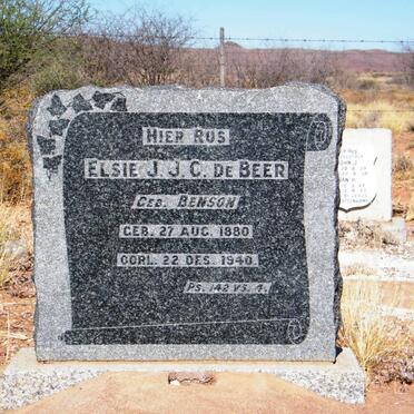 BEER Elsie J.J.C., de 1880-1940